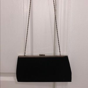 Clutch With Silver Chain Strap